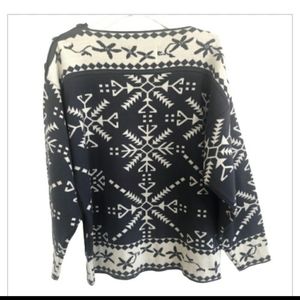 Obermeyer Wool Blend Boat Neck Ski Sweater